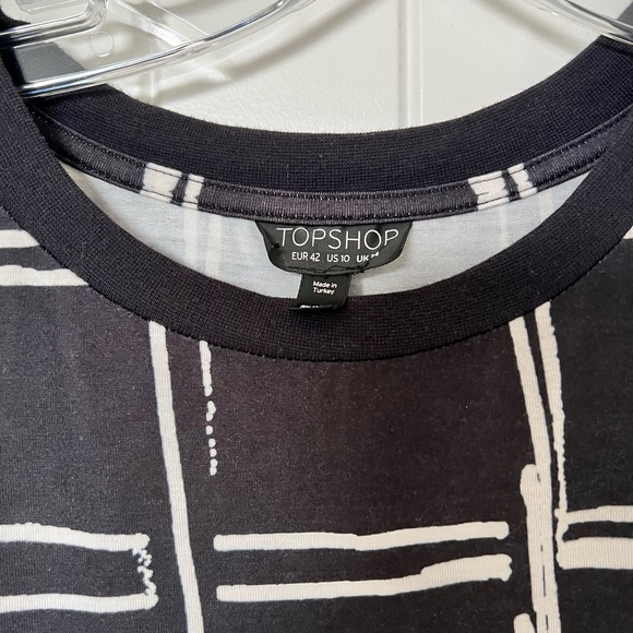 Topshop T-shirt black dress - Picture 2 of 4